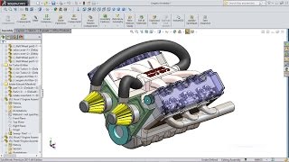 SolidWorks Tutorial Car Engine Advanced Assembly Profile