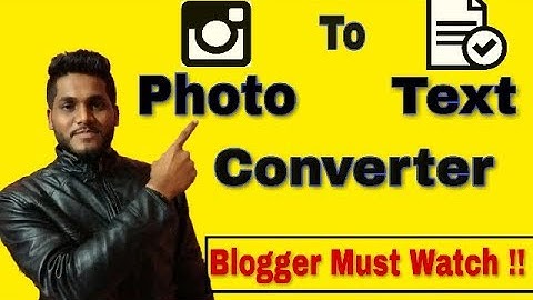 [HINDI] Image To Text Converter App | How to Convert Image(photo) to Text on Android Mobile Phone
