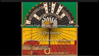 Luening Suite For Diverse High And Low Instruments 1963