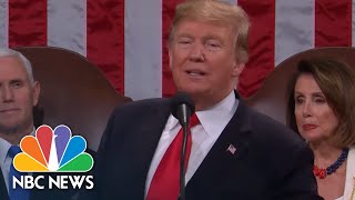President Donald Trump Acknowledges Largest Number Of Women In Congress In History | NBC News