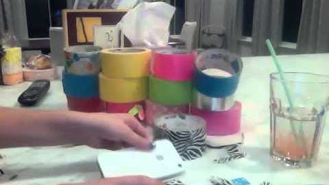 how to make a iphone/ itouch case out of duct tape ( part 3)