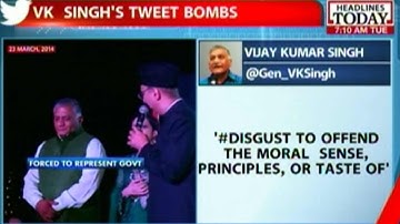 Gen VK Singh Posts Angry Tweets After Abdul Basit Dinner