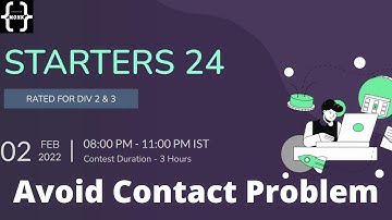 Avoid Contact Problem Code: AVOIDCONTACT | CodeChef Starters 24 | Complete Problem Solution C++ code