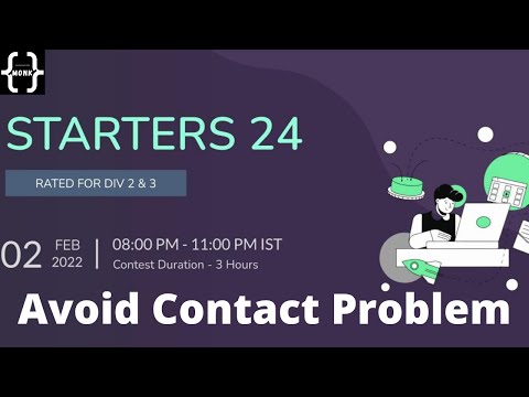 Avoid Contact Problem Code: AVOIDCONTACT | CodeChef Starters 24 | Complete Problem Solution C++ code