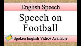 Speech on football in english | football speech in english screenshot 3