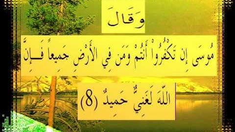 القرآن الكريم سورة إبراهيم الأية 8 قراءة السديس