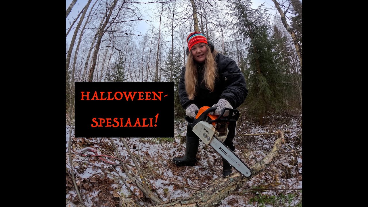 MITÄ ERIKOISTA LÖYSIN METSÄTÖISSÄ? 😱 - POLTTOPUUTA METSÄSTÄ PERINTEISEEN (OMAAN) TAPAAN