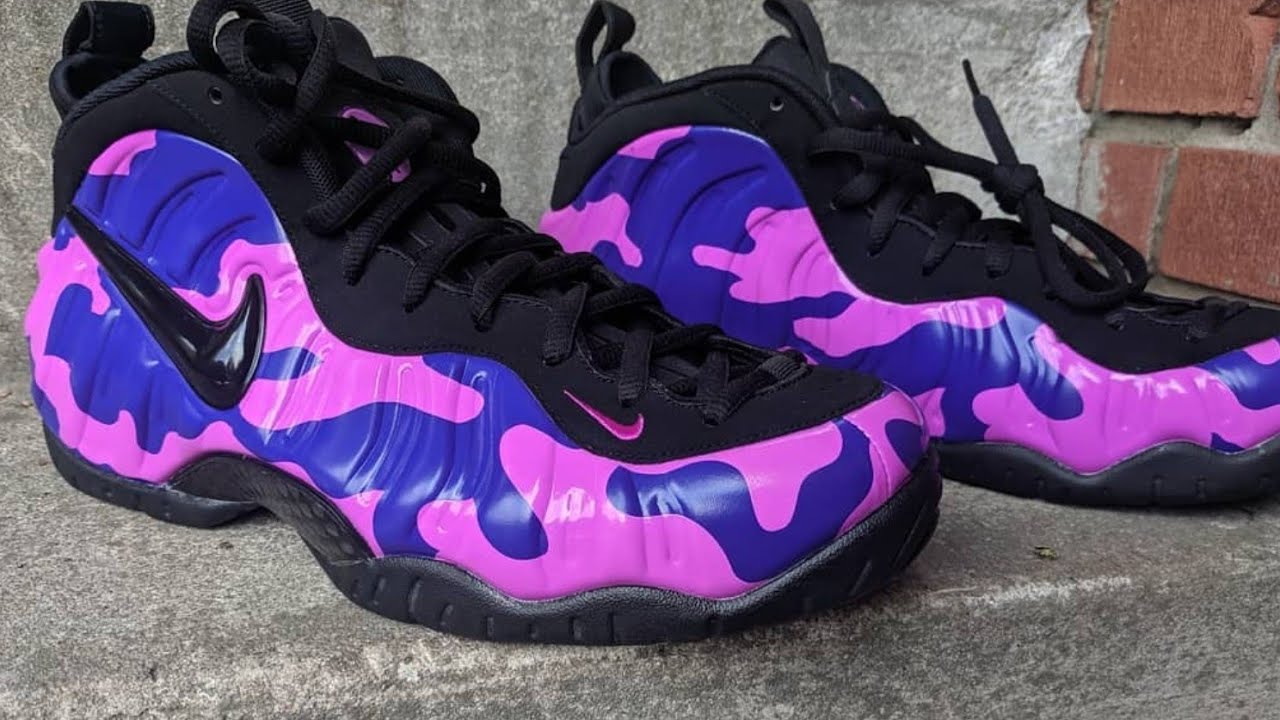 purple camo foamposites