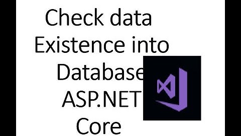 ASP.NET Core check for the existence of record into the database