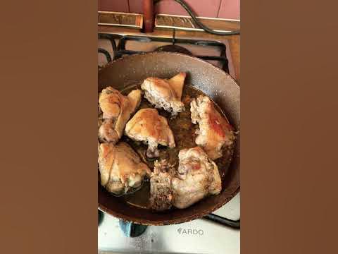 Жаренная курица с пюре. - YouTube