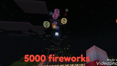 AMAZING MINECRAFT FIREWORK SHOW (5000 fireworks)