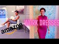 TRYING CHEAP WORK DRESSES FROM AMAZON | AMAZON WORK CLOTHES HAUL SEPT 2020