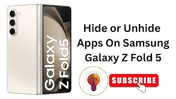 How to Hide or Unhide Apps On Samsung Galaxy Z Fold 5