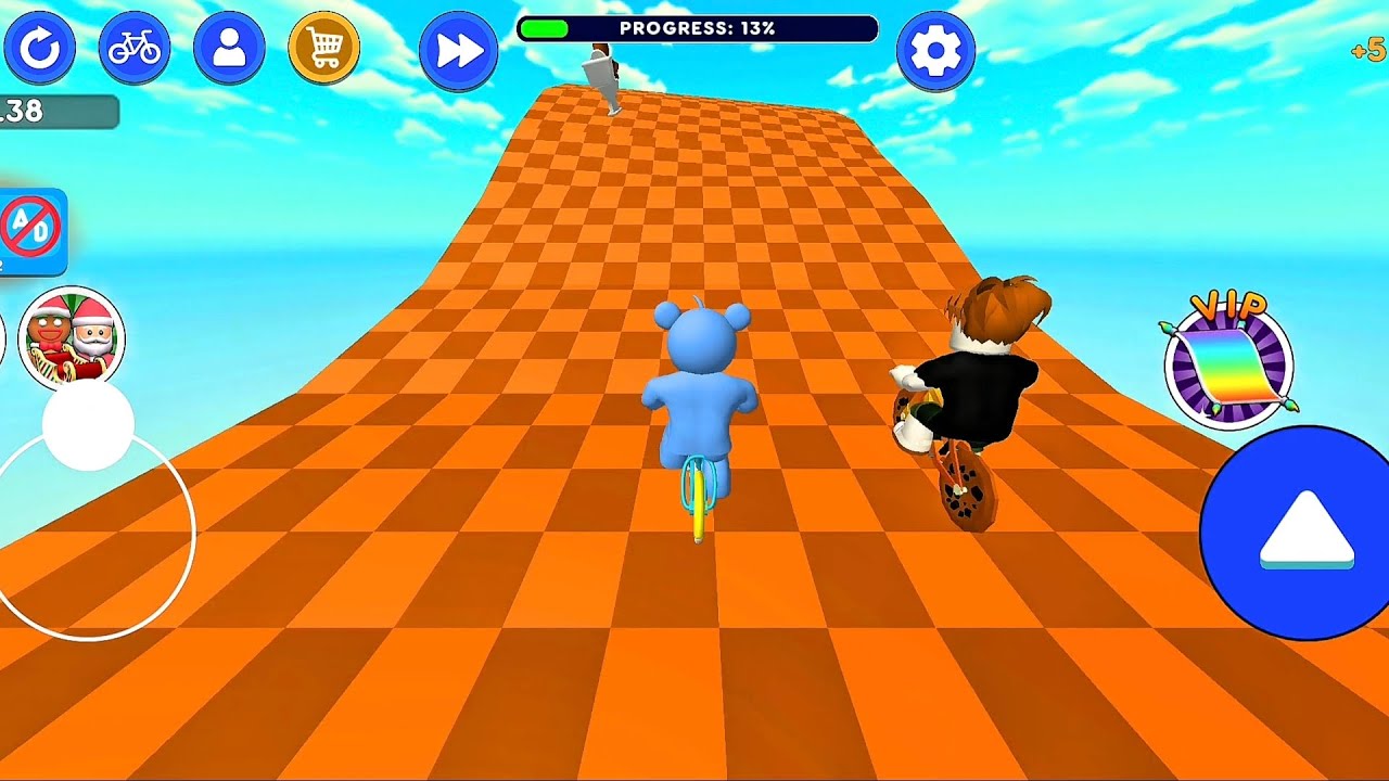 OBBY ON A BIKE 🚲 | Sky Parkour Challenge That Almost Made Me Rage 😱🔥