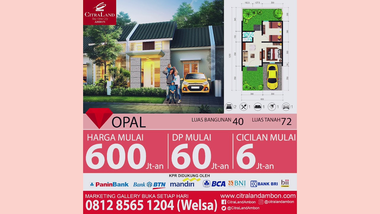 Part 1 _ TYPE RUMAH CITRALAND AMBON 😍 