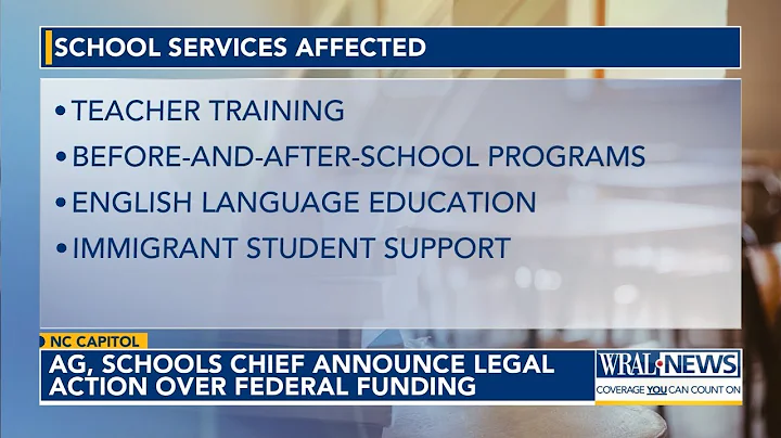 North Carolina AG announces lawsuit over latest Trump cuts to education