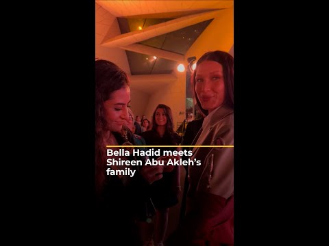 Bella Hadid meets family of Shireen Abu Akleh | AJ #shorts