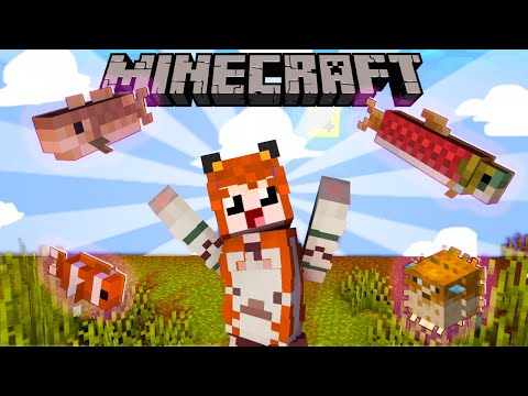 🐟 RUIVA PEGOU TODOS OS PEEEIXES PARA A MIAUZINHA NO MINECRAFT! 🐟