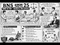 BNS DHARA SECTION 25 / सहमति से किया गया कार्य न तो इरादा है और न ही यह ज्ञात है कि इससे मृत्यु या.