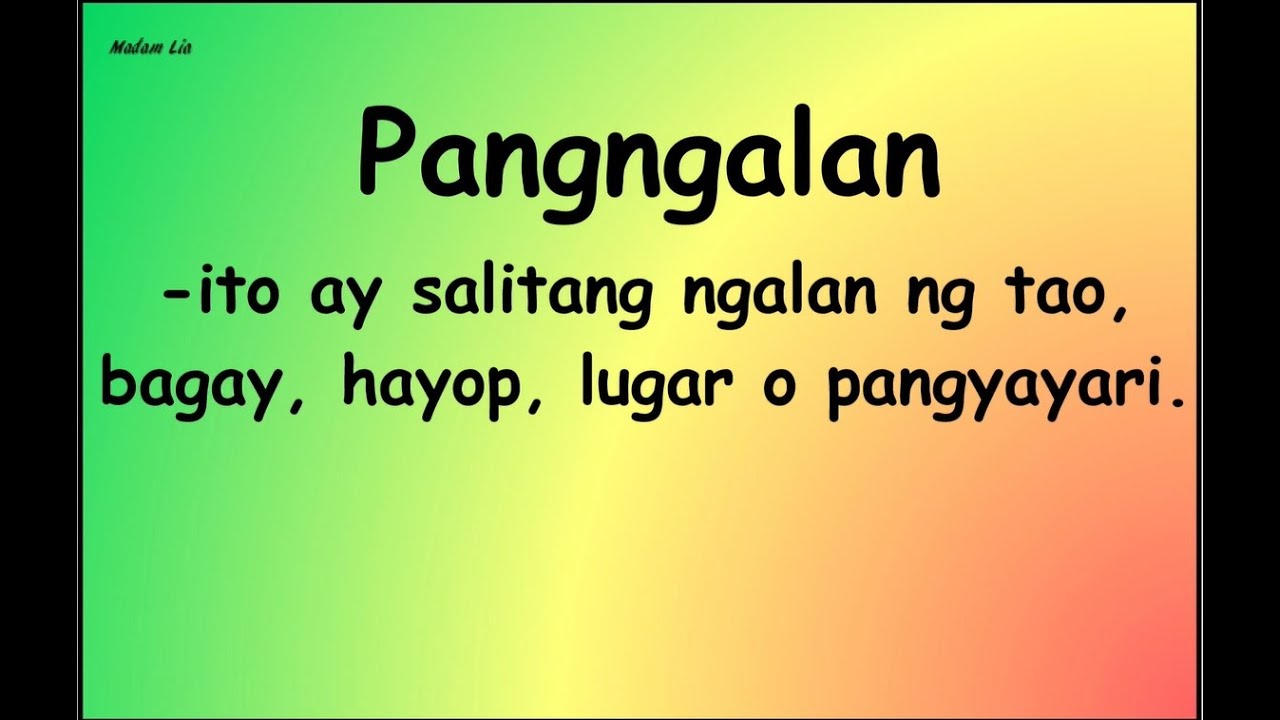 Ngalan Ng Tao Bagay Hayop Pook At Pangyayari - bagay tulala