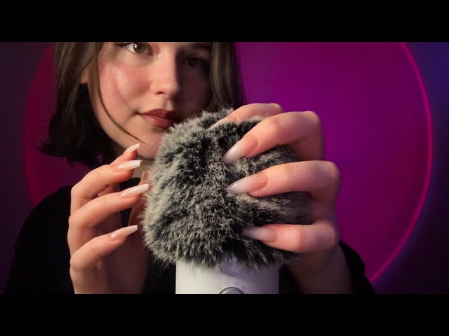 Fluffy Mic Scratching w/ Mic Blowing (raindrops, no talking)