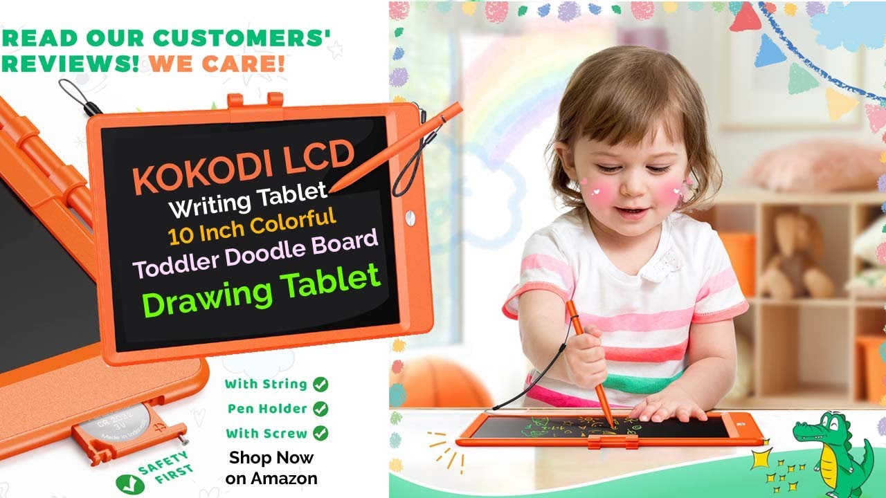 KOKODI LCD Writing Tablet, 10 Inch Colorful