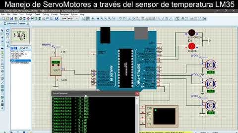Manejo de Servo Motores a través del sensor LM35