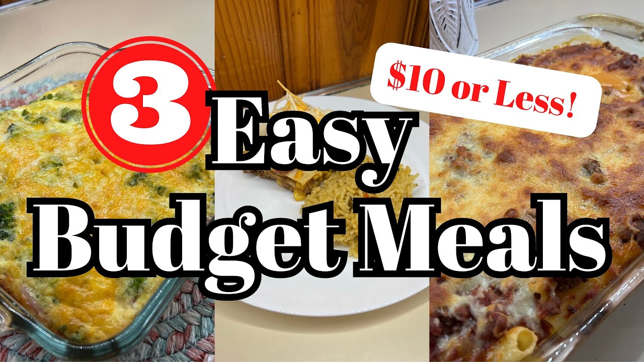Feeding my family for only $10! 3 EASY BUDGET MEALS || $10 Dinners ...