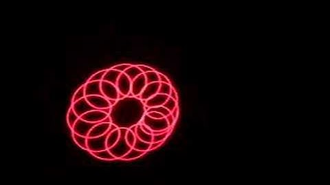Red laser spirograph PWM
