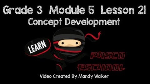 Grade 3 Module 5 Lesson 21 Concept Development