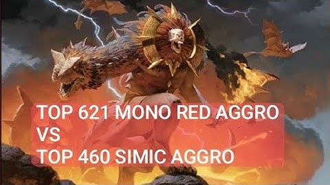 Top 621 Mono Red Aggro vs Top 460 Simic Aggro | Standard | Mythic Rank | MTG Arena
