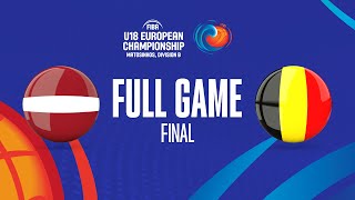 FINAL: Latvia v Belgium | Full Basketball Game | FIBA U18 European Championship 2023 - Division B image