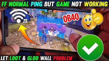 Free Fire Normal Ping Not Working | Free Fire High Ping Problem |FF Normal Ping But Game Not Working
