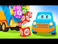 Car cartoon full episodes & Baby cartoons for kids - Learn numbers with cars and street vehicles