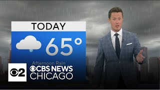 Afternoon, evening rain in Chicago with possible thunderstorms