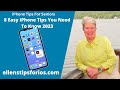 8 easy iphone tips you need to know 2023