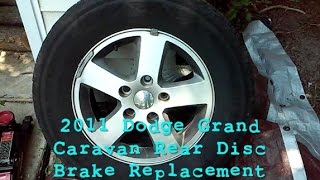 2008-2017 Dodge Grand Caravan Rear Disc Brake Replacement