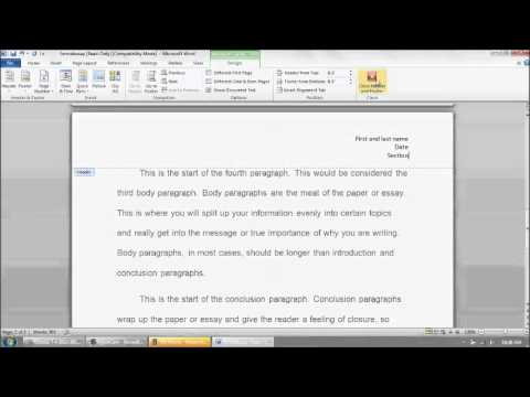 how to write a 4 paragraph essay youtube