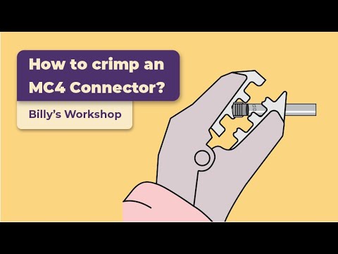 How to Crimp a Solar Panel MC4 Connector | Billy's Workshop | GridFree