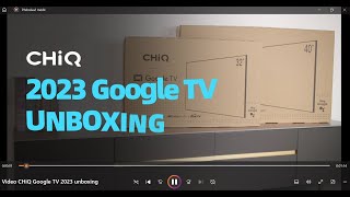 Video CHiQ Google TV 2023 unboxing