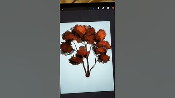 Quick tree in procreate #shorts #timelapse #procreateart #procreate #satisfying