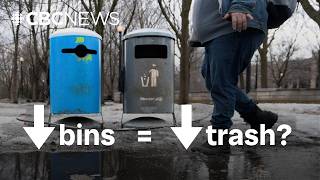 Do fewer trash cans in public spaces actually mean less litter