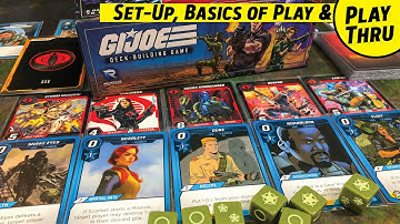 How to Play the GI JOE DECK BUILDING GAME with a Solo Playthrough