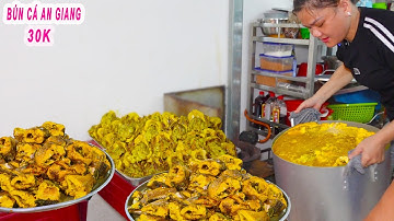 Bún Cá Châu Đốc An Giang 30K | Bí quyết nấu cá màu vàng đẹp không bị tanh