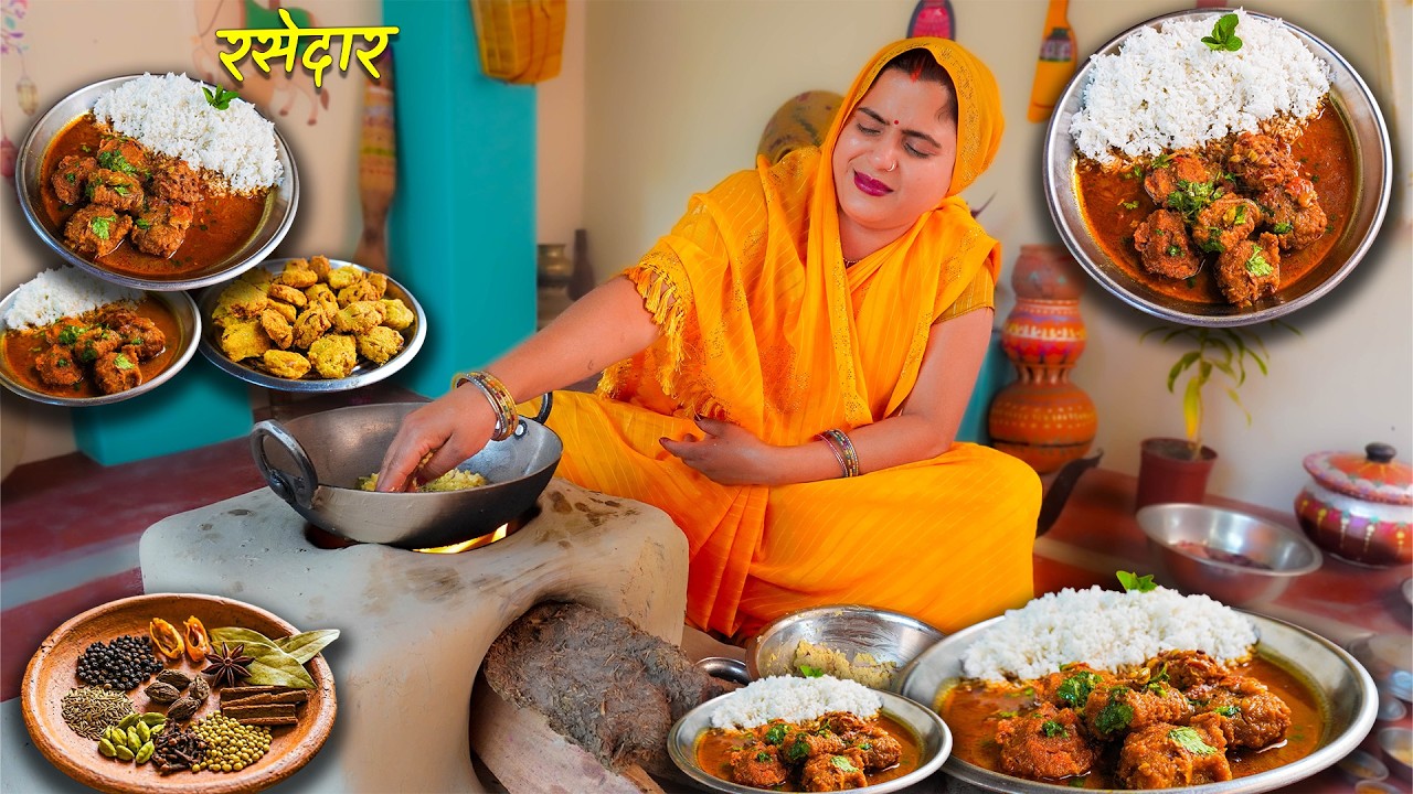 मुँह में घुल जाने वाली बेसन की रसेदार सब्ज़ी 🤤 | Traditional Village Style Besan Ki Sabji