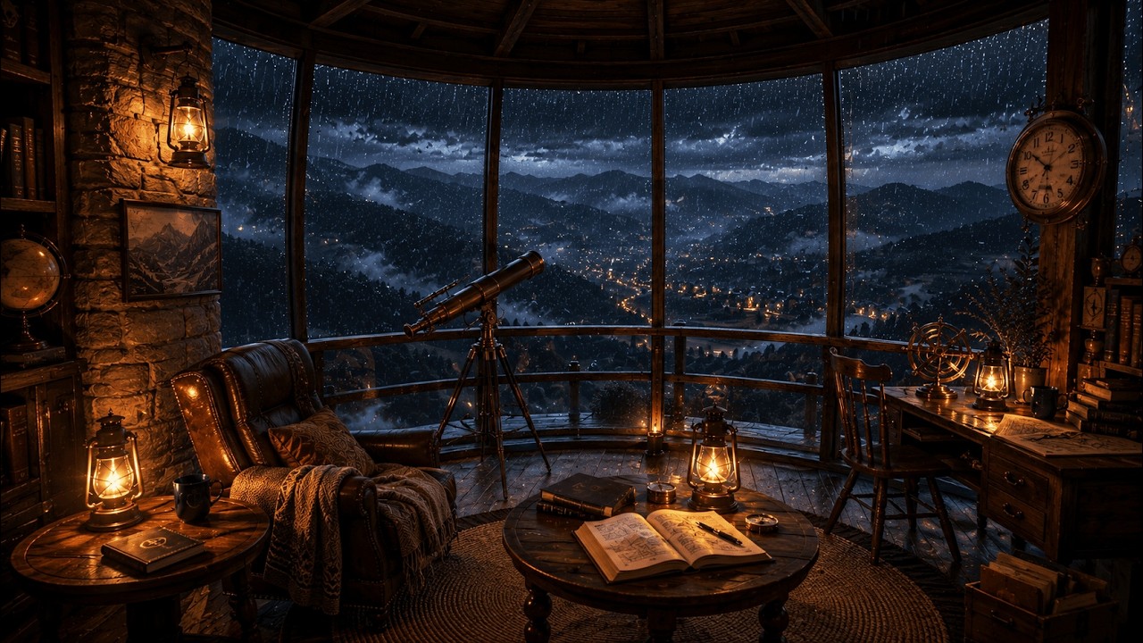 Watch Mountain Observatory in Gentle Rain 🌧️ | Deep Sleep & Relaxation on YouTube Watch Mountain Observatory in Gentle Rain 🌧️ | Deep Sleep & Relaxation on YouTube