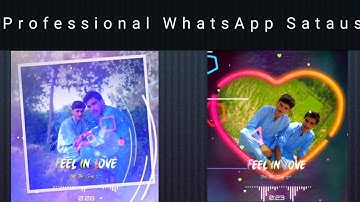 How to make tranding professional WhatsApp status | How to make best lyrics in kinemaster |