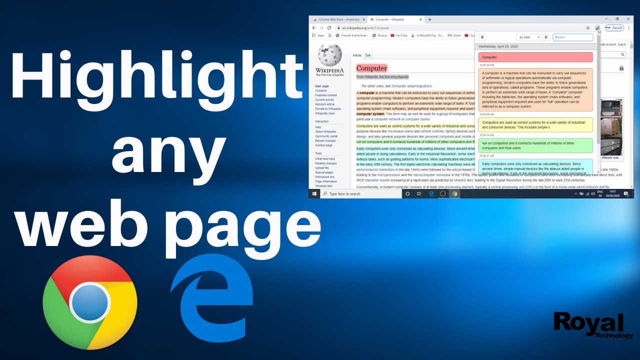 line chrome  New 2022  How to Highlight Words, Line and Text in Website Pages || Google Chrome and Microsoft Edge