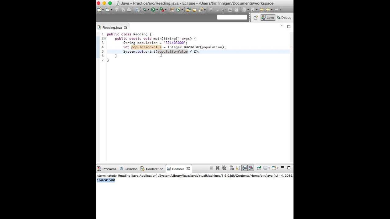 Convert Strings to Numbers (Java) - YouTube