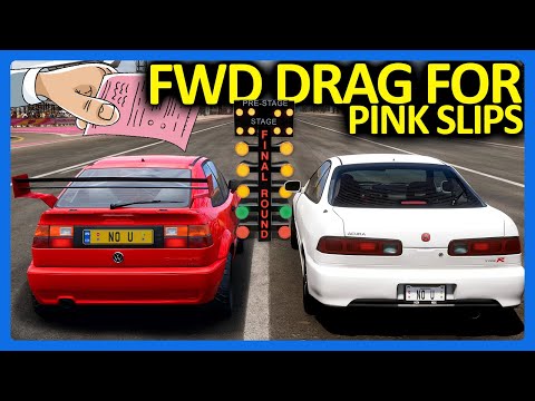 Forza Horizon 5 : Front Wheel Drive Pink Slip Drag Car Challenge!!